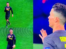 Le geste de Cristiano. Capture/Movistar