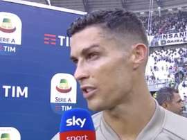 Cristiano Ronaldo a fait le bilan de sa rencontre. Captura/SkySport