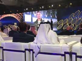 Cristiano Ronaldo, l'un des gagnants des Globe Soccer Awards 2016. GlobeSoccer