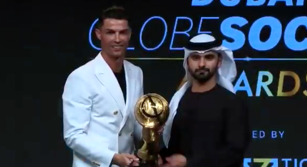 Cristiano Ronaldo Wins Globe Soccer Award 2019 Besoccer