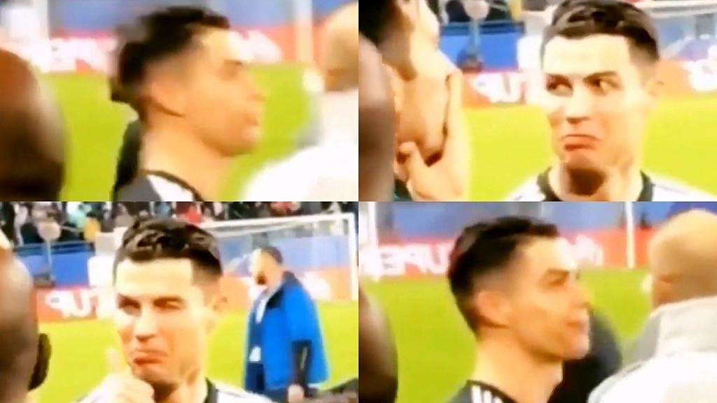 Supercoupe d'Italie: après la défaite de la juve, le public crie "Messi, Messi", Ronaldo réagit