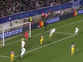 Ronaldo rose highest at the far post. Twitter
