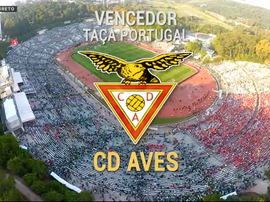 D. Aves campeão da Taça de Portugal. Captura RTP1