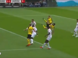 Dahoud put Dortmund level with a stunning header. BeInSports
