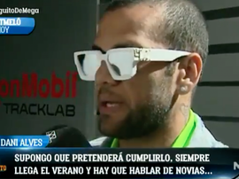 Alves no ve a Neymar en el Madrid. ElChiringuito/MEGA