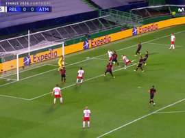 Dani Olmo porta in vantaggio il Lipsia. MovistarLigadeCampeones