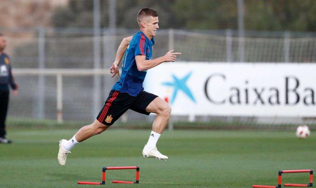 Dani Olmo, con la selección sub 21.