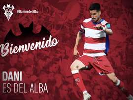 Dani Ojeda, cedido al Albacete. Twitter/AlbaceteBPSAD