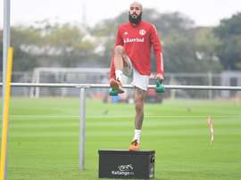 Danilo Fernandes, goleiro do Inter, no retorno aos treinos. Twitter @SCInternacional