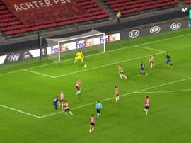 El Granada remontó en Eindhoven. Captura/MovistarLigadeCampeones
