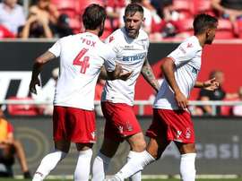 Daryl Murphy equalised for Nottingham Forest. Twitter/NFFC