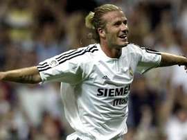 David Beckham marcou seu primeiro gol com o Real Madrid pela Supercopa da Espanha. Twitter