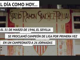 La primera Liga del Sevilla cumple 74 años. DAZN