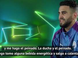 Simpática entrevista de Mahrez. DAZN