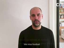 Guardiola mandó un mensaje a los aficionados del City durante la pandemia. DAZN