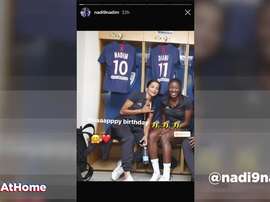 Los jugadores del PSG se ejercitan desde sus casas. DAZN