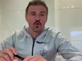 Luis Enrique dio una conferencia virtual. DAZN