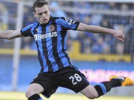 De Bock, jugador del Brujas belga. Clubbrugge