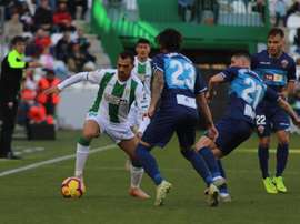 De las Cuevas, autor del empate. CordobaCF
