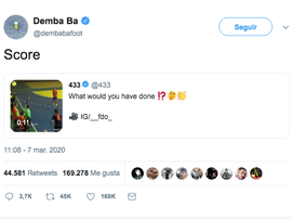 Demba Ba publicó un tweet bastante polémico. Twitter/dembabafoot