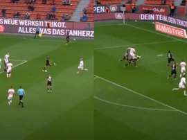 Los golazos siguen en Leverkusen y Leipzig. Capturas/MovistarLigadeCampeones