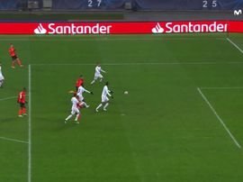 Dentinho made it 1-0. Screenshot/Movistar+LaLiga