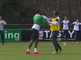 Depay and Brenet had a scuffle when at PSV together. Twitter