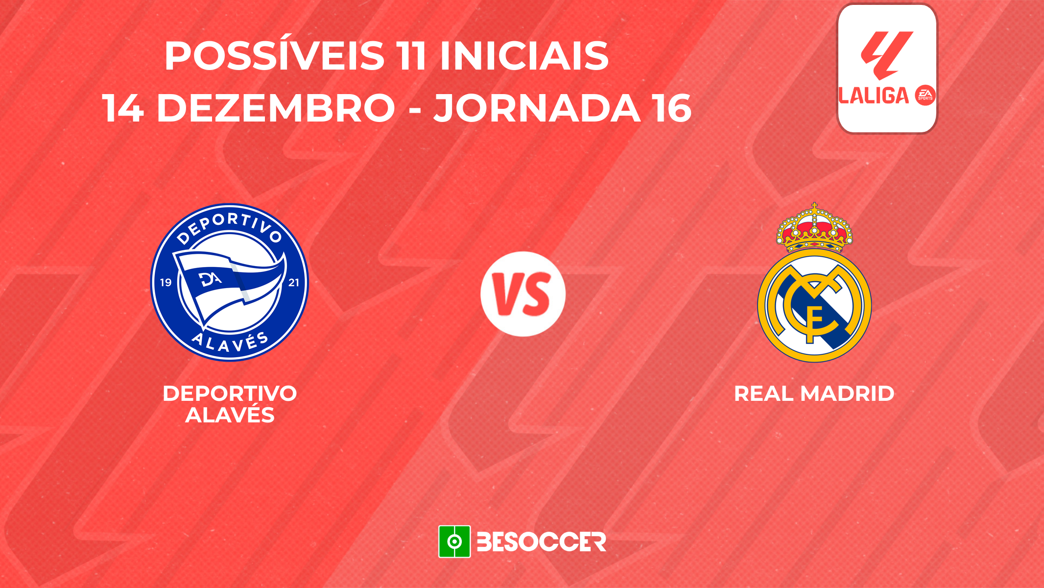 Deportivo Alavés - Real Madrid: Veja as prováveis escalações