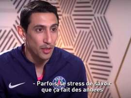Di María aseguró que se quedó para ganar la Champions con el PSG. Captura/CanalFootClub
