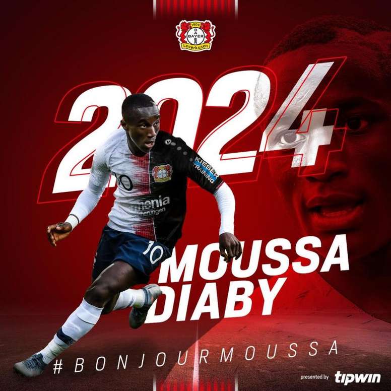 Officiel Moussa Diaby Signe Au Bayer Leverkusen Besoccer