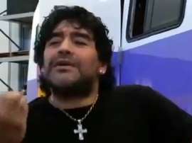 He was upset. Screenshot/Maradona by Kusturica