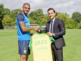 O defesa de 24 anos somou 39 jogos na sua época de estreia pelos 'canaris'. FCNantes