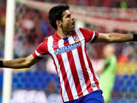 Diego Costa, celebrando un tanto con el Atlético. ClubAtléticodeMadrid