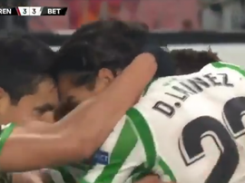 Lainez firmó un debut europeo de 10. Captura/Univisión