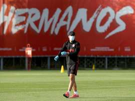 Diego Pablo Simeone destacou a importância da solidez defensiva. Twitter/Atleti