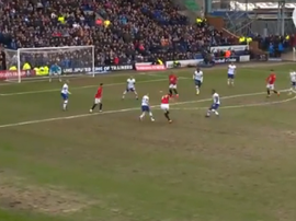 Maguire se estrenó a lo grande. Captura/FACup