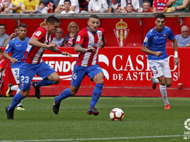 Édgar Badia evitó el gol del Sporting en numerosas ocasiones. LaLiga