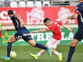 El Real Murcia dejó el derbi en casa. Twitter/realmurciacfsad