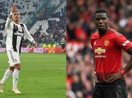 Douglas Costa para baratear Pogba. Montaje/EFE/AFP