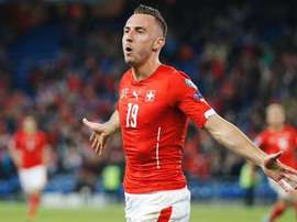 Foi Drmic, entrado aos 65 minutos, a garantir o triunfo da seleção suiça. EFE