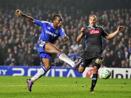 Drogba foi destaque da equipe histórica do Chelsea na temporada 2009-10. AFP