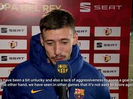 Clement Lenglet spoke after Barca's win over Cornella. DUGOUT