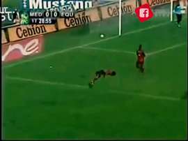 VÍDEO: el golazo de falta de Cuadrado antes de llegar a Europa. Captura/Dugout