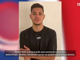 Bruno Guimarães conta como está quarentena na França. DUGOUT