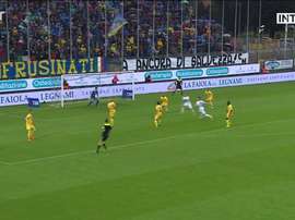 Le 50eme but d'Icardi avec l'Inter. dugout