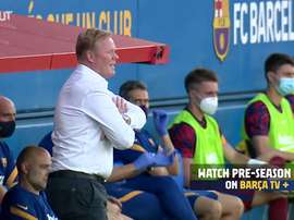 Bastidores da estreia de Ronald Koeman como técnico do Barcelona. DUGOUT