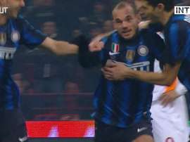 Le superbe but de Sneijder contre l'AS Roma. DUGOUT