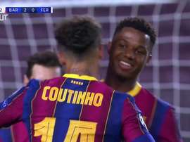Coutinho marca seu primeiro gol em Champions no retorno ao Barcelona. DUGOUT