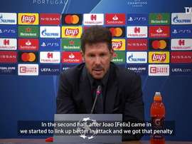 Simeone said RB Leipzig were the better side. DUGOUT