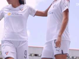 LDU Quito Women’s unveil their new kit. DUGOUT